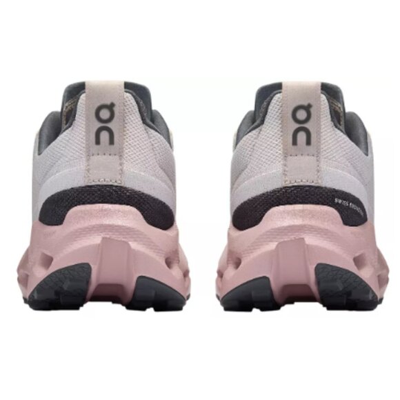 RUNNING SHOES!!! On Women's Cloudsurfer Trail Running Shoes, Mauve/Silver - Picture 5 of 6